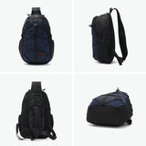 Briefing BRA251L34 Men's One Shoulder Bag, Sling, Black x Navy, One Size