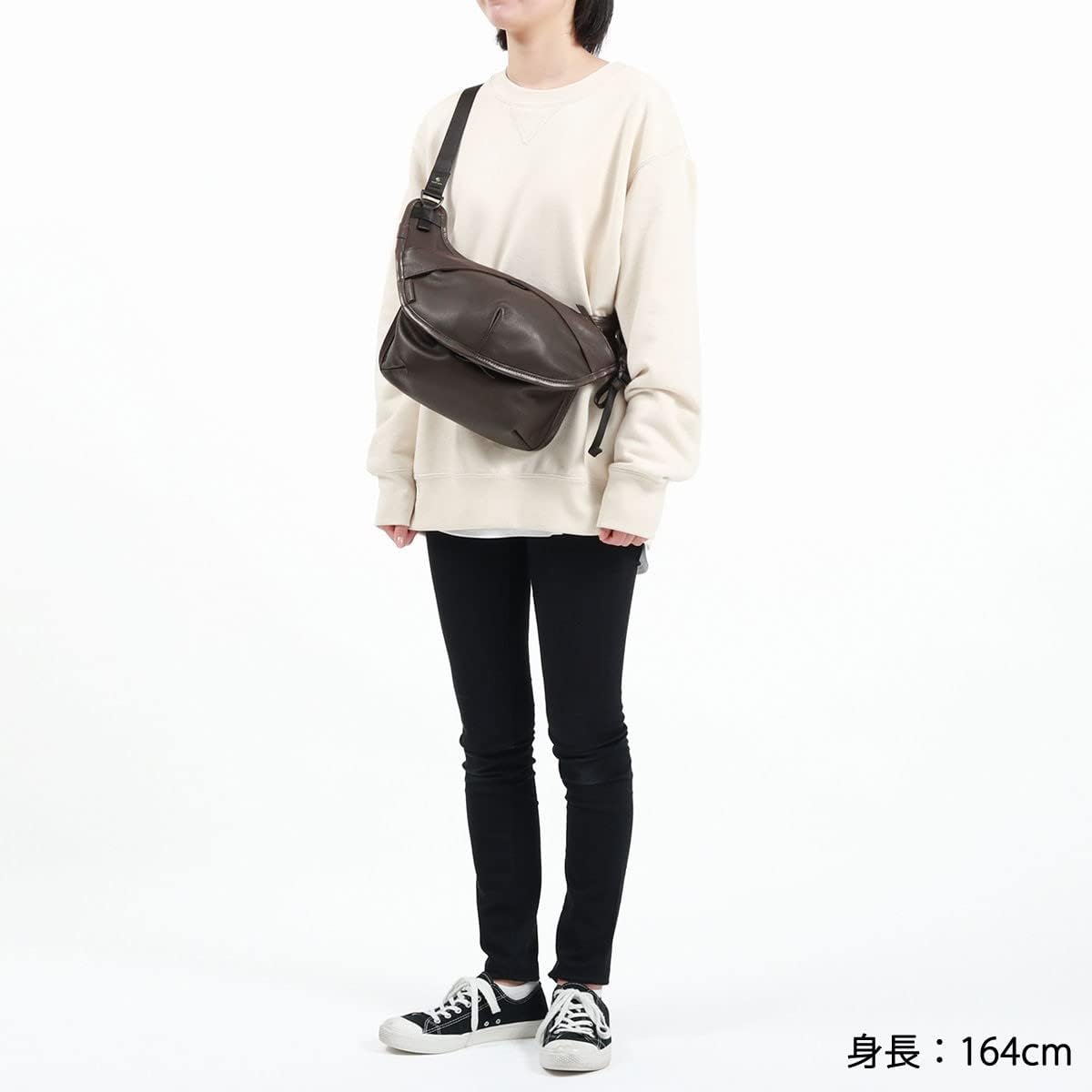 Masterpiece 02870-l face leather ver. Shoulder Bag