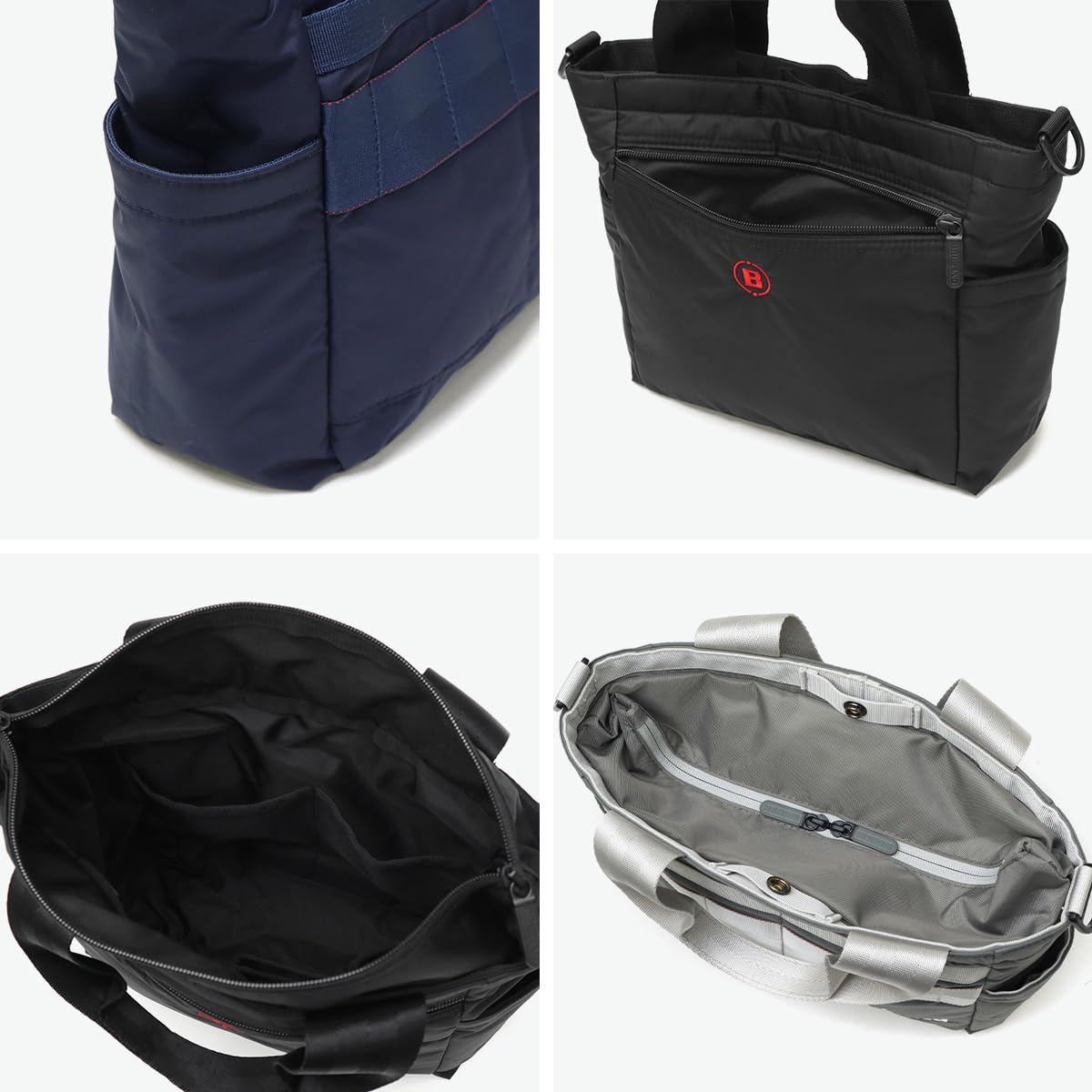 Briefing BRIEFING Round Prop ECO TWILL Cart Tote Bag, Black, F