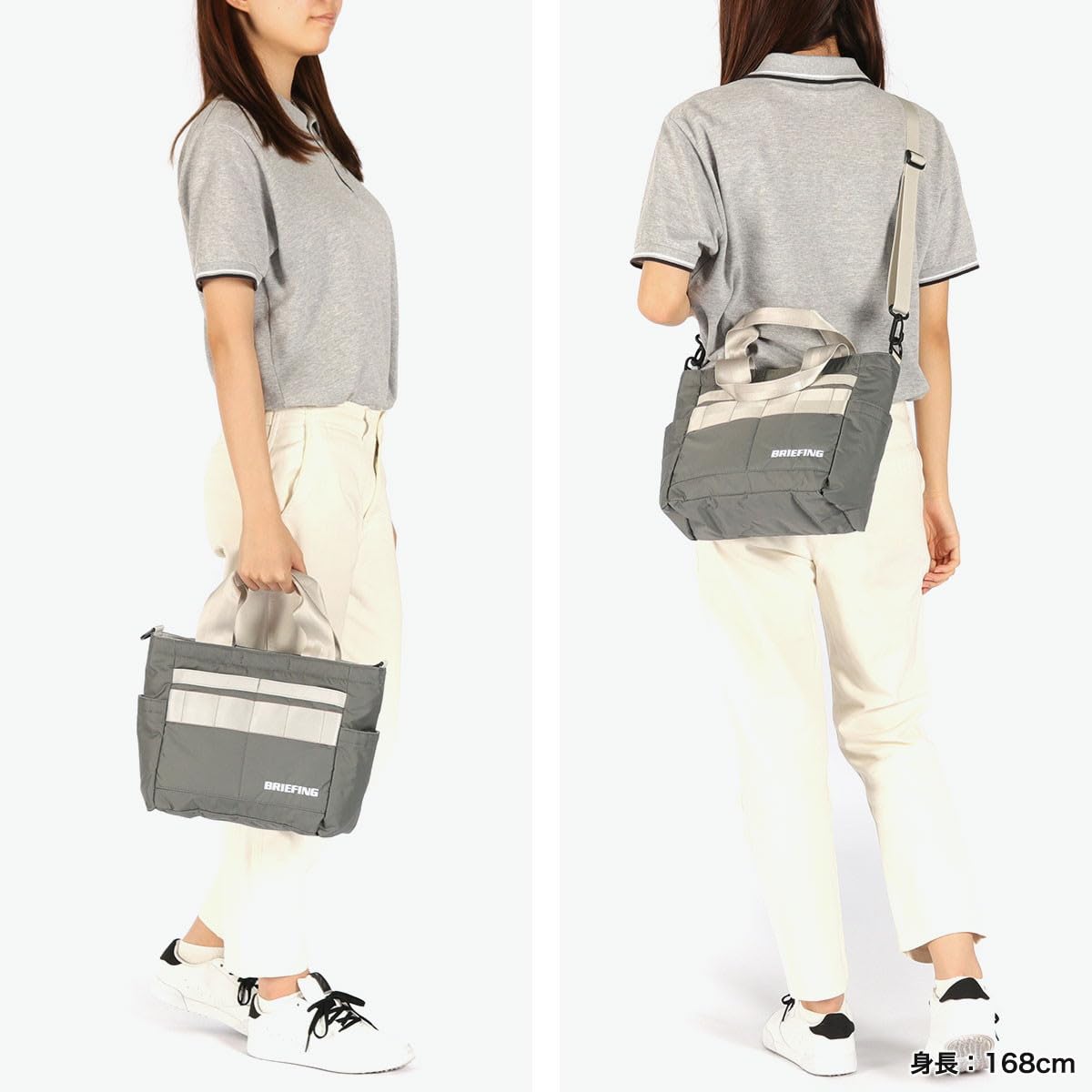 Briefing BRIEFING Round Prop ECO TWILL Cart Tote Bag, Black, F
