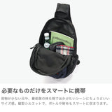 Briefing BRA251L34 Men's One Shoulder Bag, Sling, Black x Olive, One Size