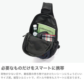 Briefing BRA251L34 Men's One Shoulder Bag, Sling, Black x Olive, One Size