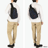 Briefing BRA251L34 Men's One Shoulder Bag, Sling, Black x Olive, One Size